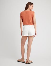 Short en jean raw cut