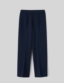 Pantalon tailleur poches plaquées