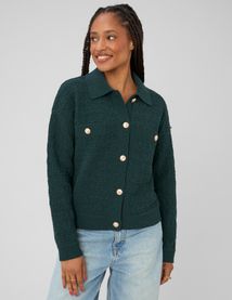 Gilet boutonn&eacute; col polo