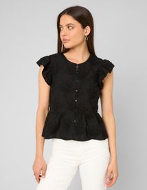 Blouse &agrave; volants