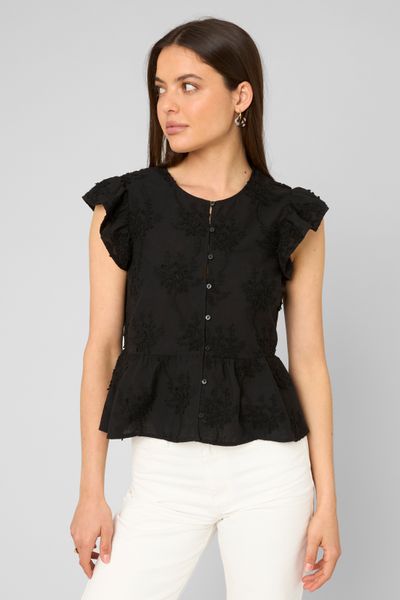 Blouse &agrave; volants