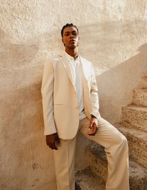 Veste de costume coupe droite