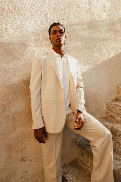 Veste de costume coupe droite