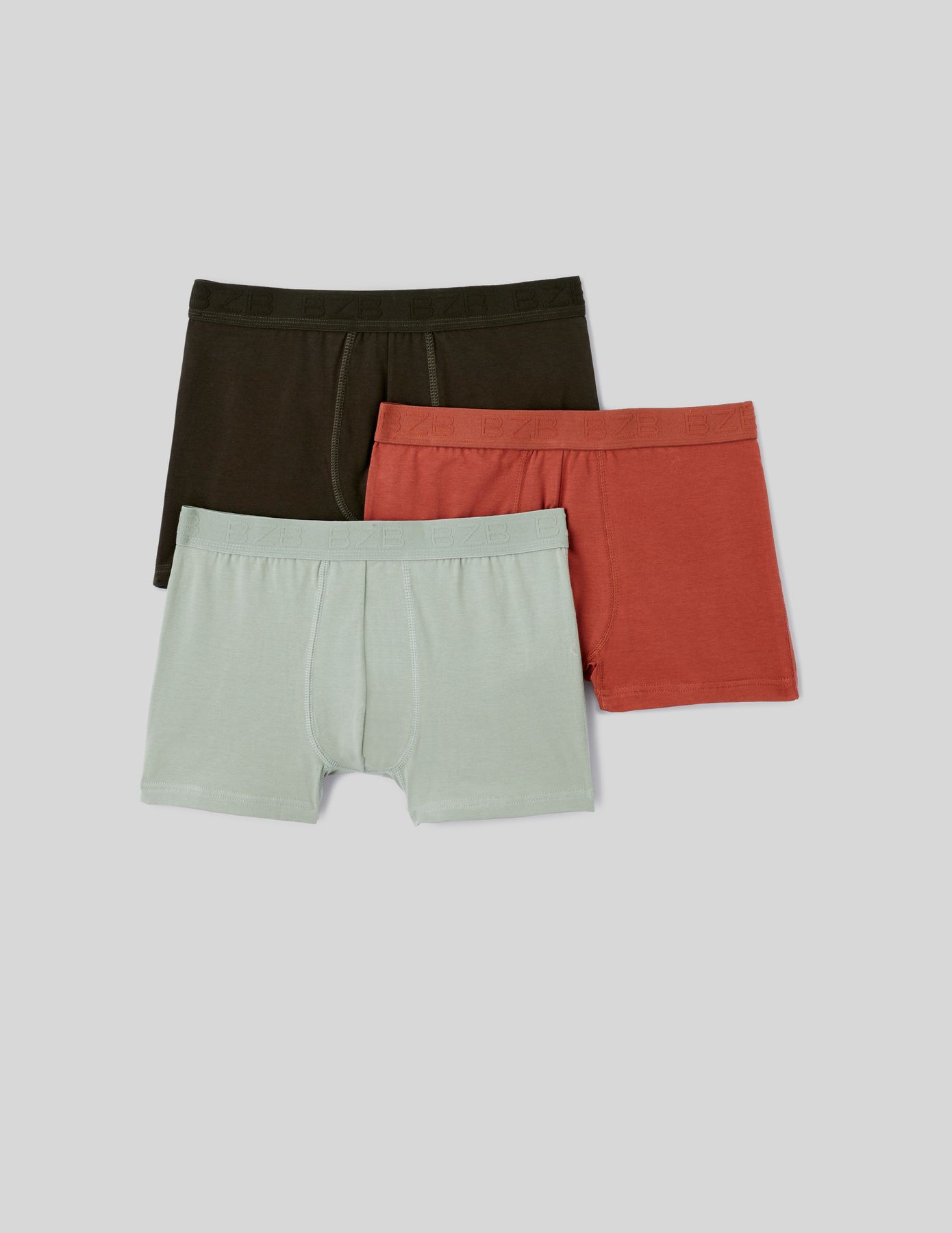 Lot de 3 boxers unis