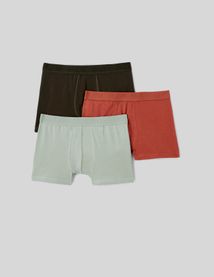 Lot de 3 boxers unis