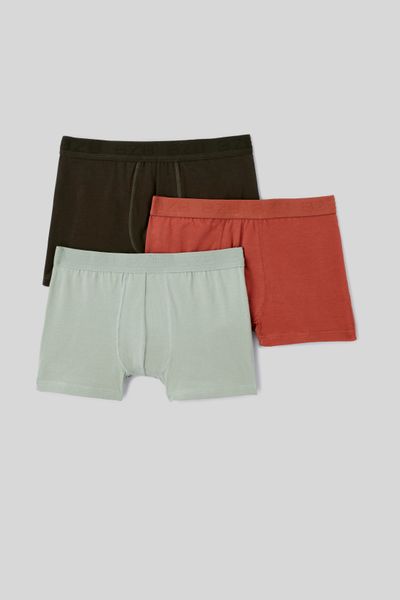 Lot de 3 boxers unis