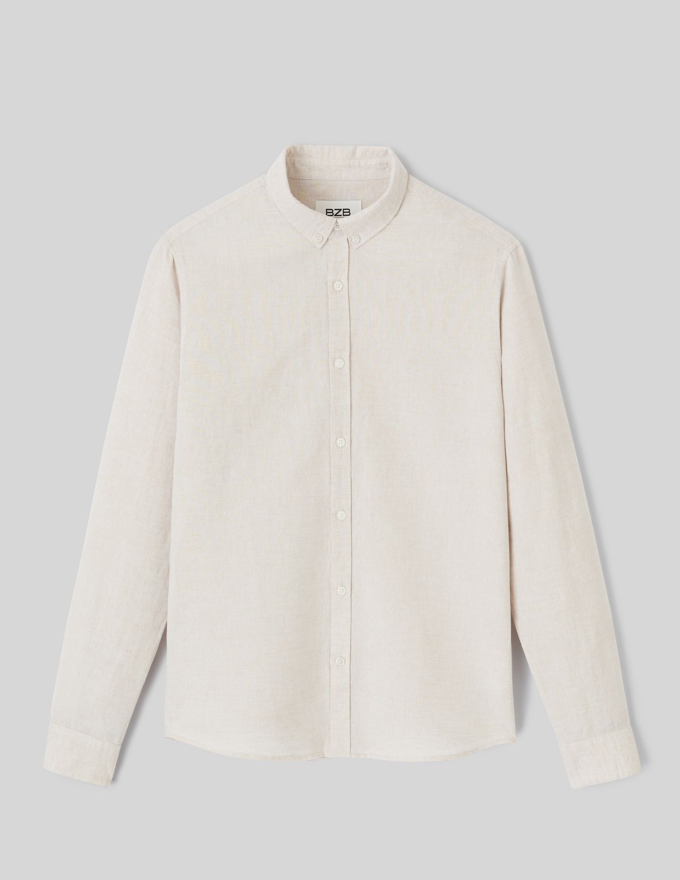 Chemise coton lin unie
