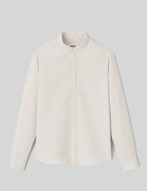 Chemise coton lin unie