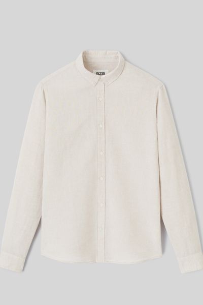 Chemise coton lin unie
