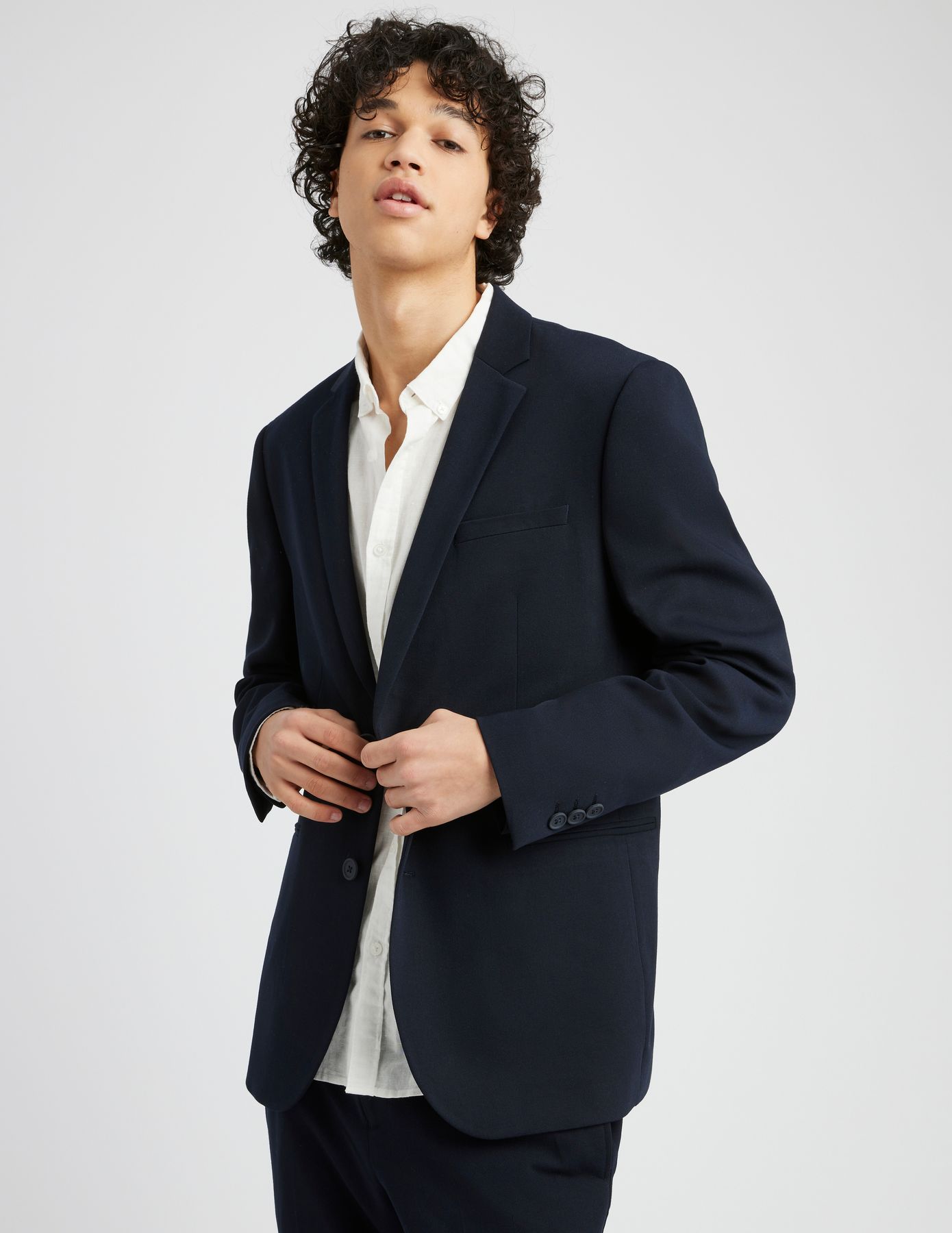 Veste de costume coupe droite