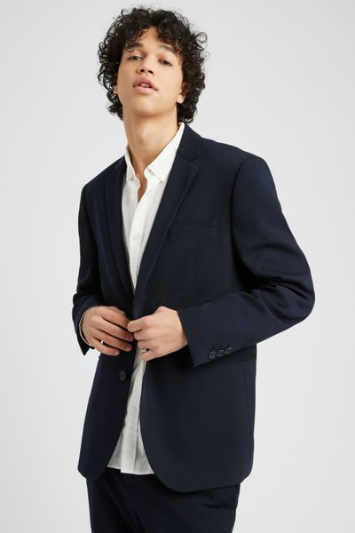 Veste de costume coupe droite