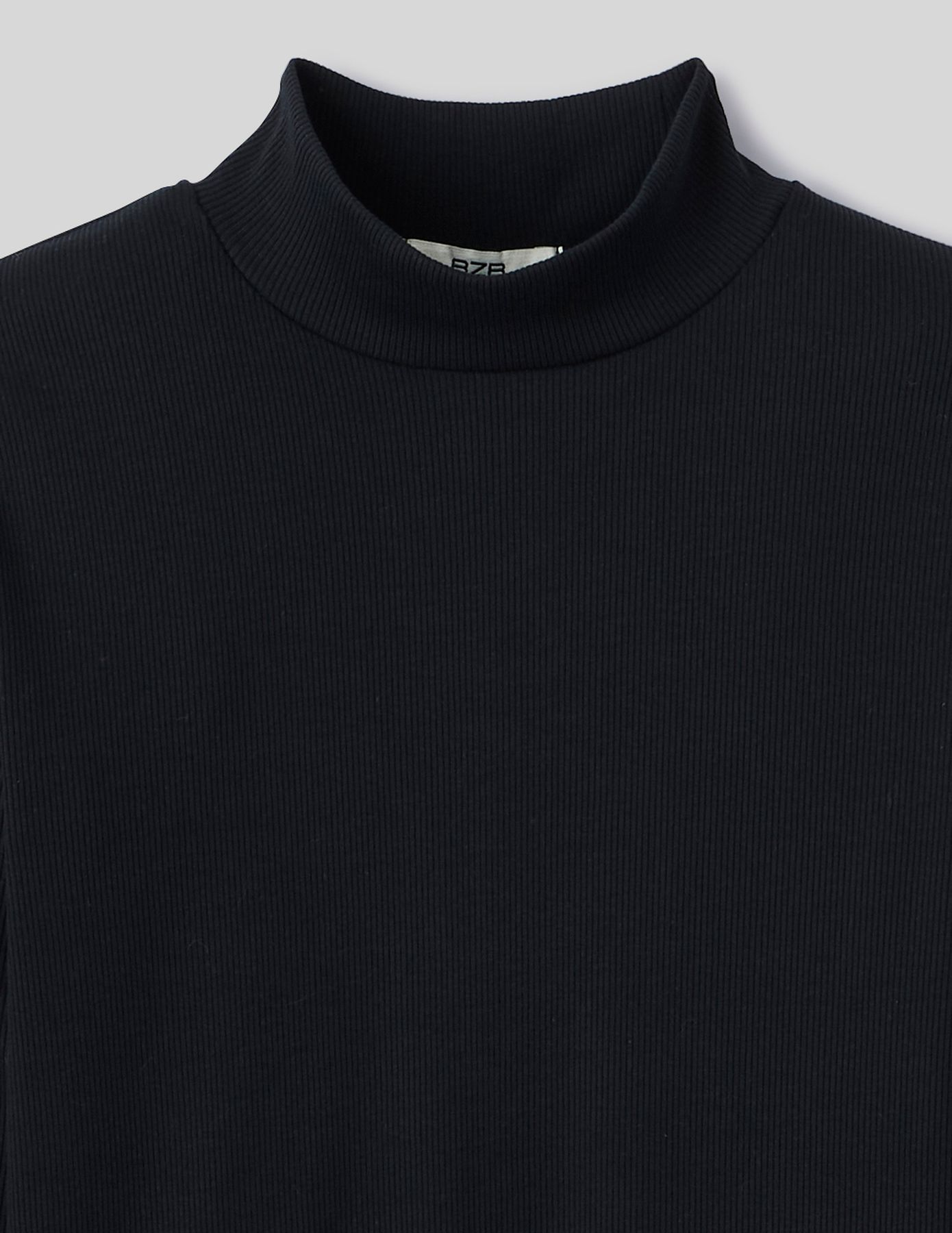 T-shirt col montant uni