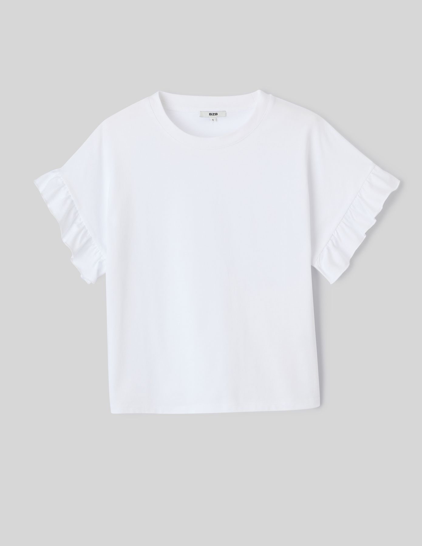 T-shirt manches courtes à volants