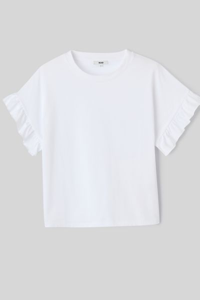 T-shirt manches courtes à volants