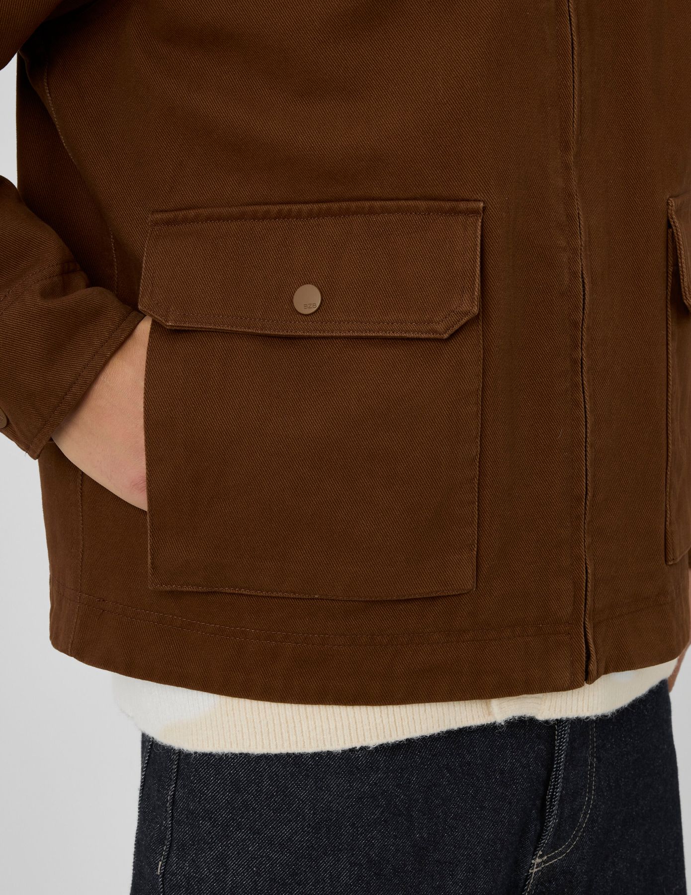 Veste zipp&eacute;e col velours