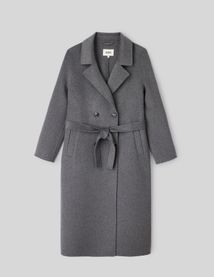 Manteau long en laine