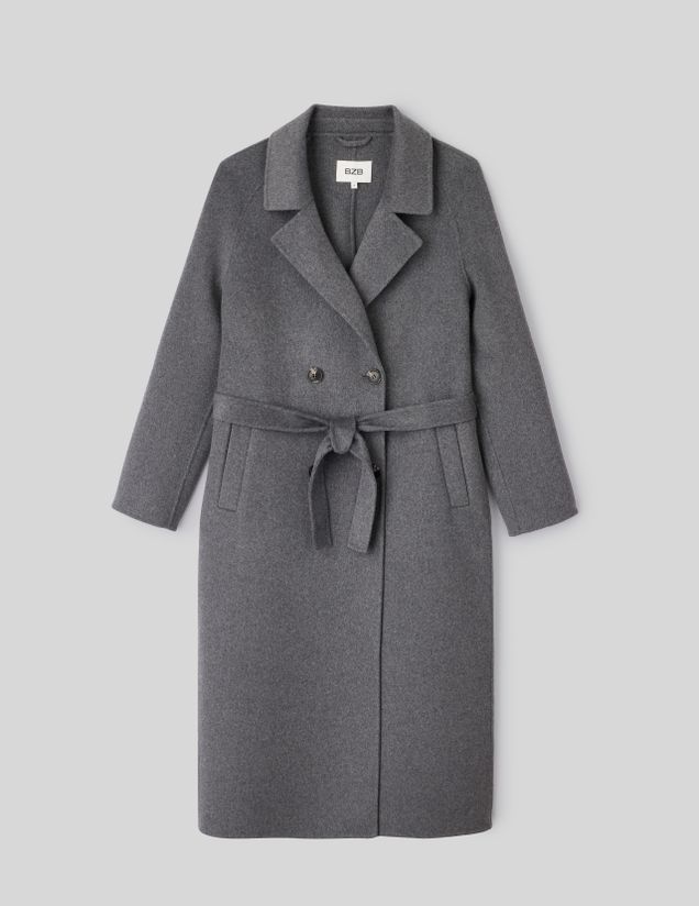 Manteau long en laine