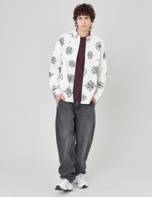 Chemise en velours imprimée