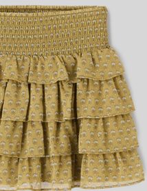 Jupe imprim&eacute;e &agrave; volants