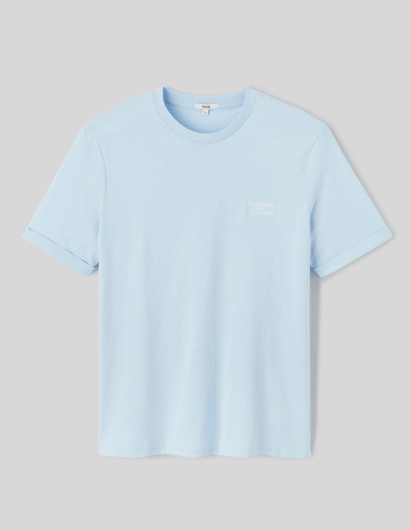 T-shirt broderie poitrine