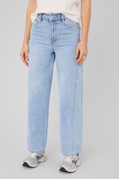 Jean wide leg &agrave; strass