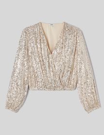 Blouse &agrave; sequins