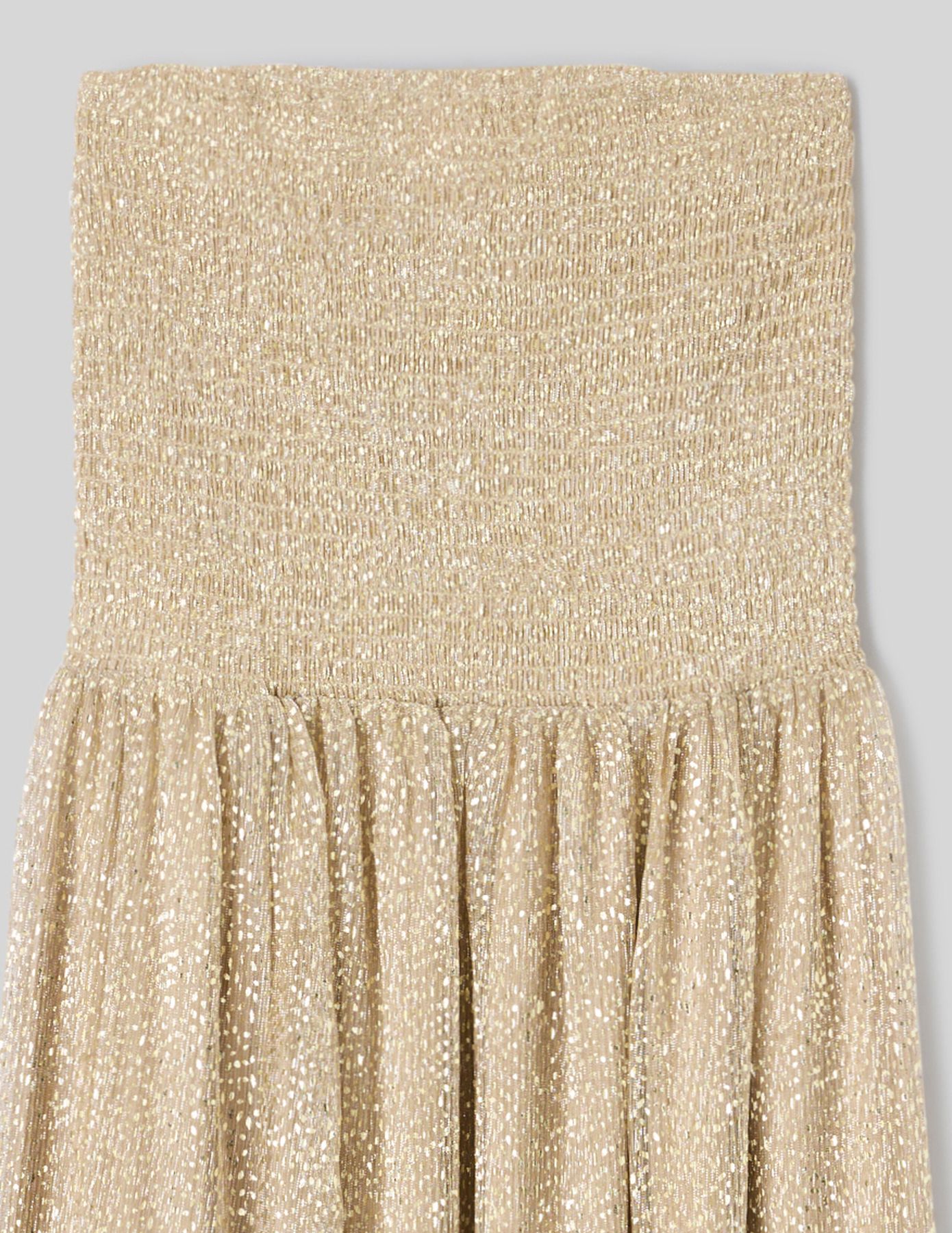 Robe longue bustier brillante