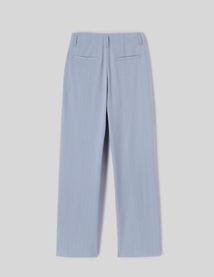 Pantalon tailleur rayé
