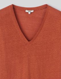 T-shirt en lin uni