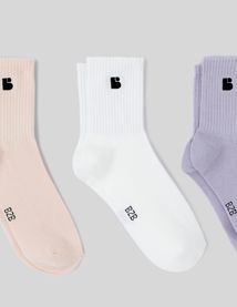 Lot de 3 paires de chaussettes unies