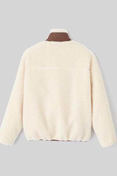 Blouson zippé sherpa