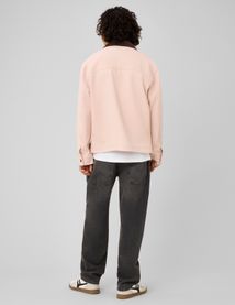 Veste zipp&eacute;e unie col velours