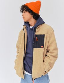 Blouson sherpa zipp&eacute;