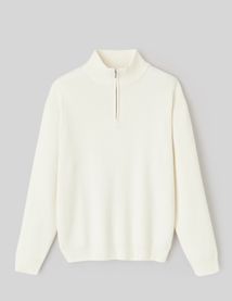 Pull chenille col montant