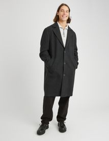 Manteau long en laine