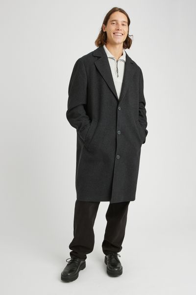 Manteau long en laine
