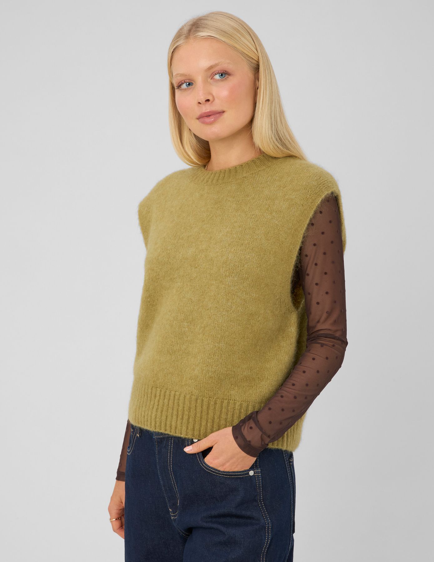 Pull sans manche premium