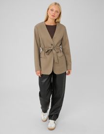 Blazer ceintur&eacute;