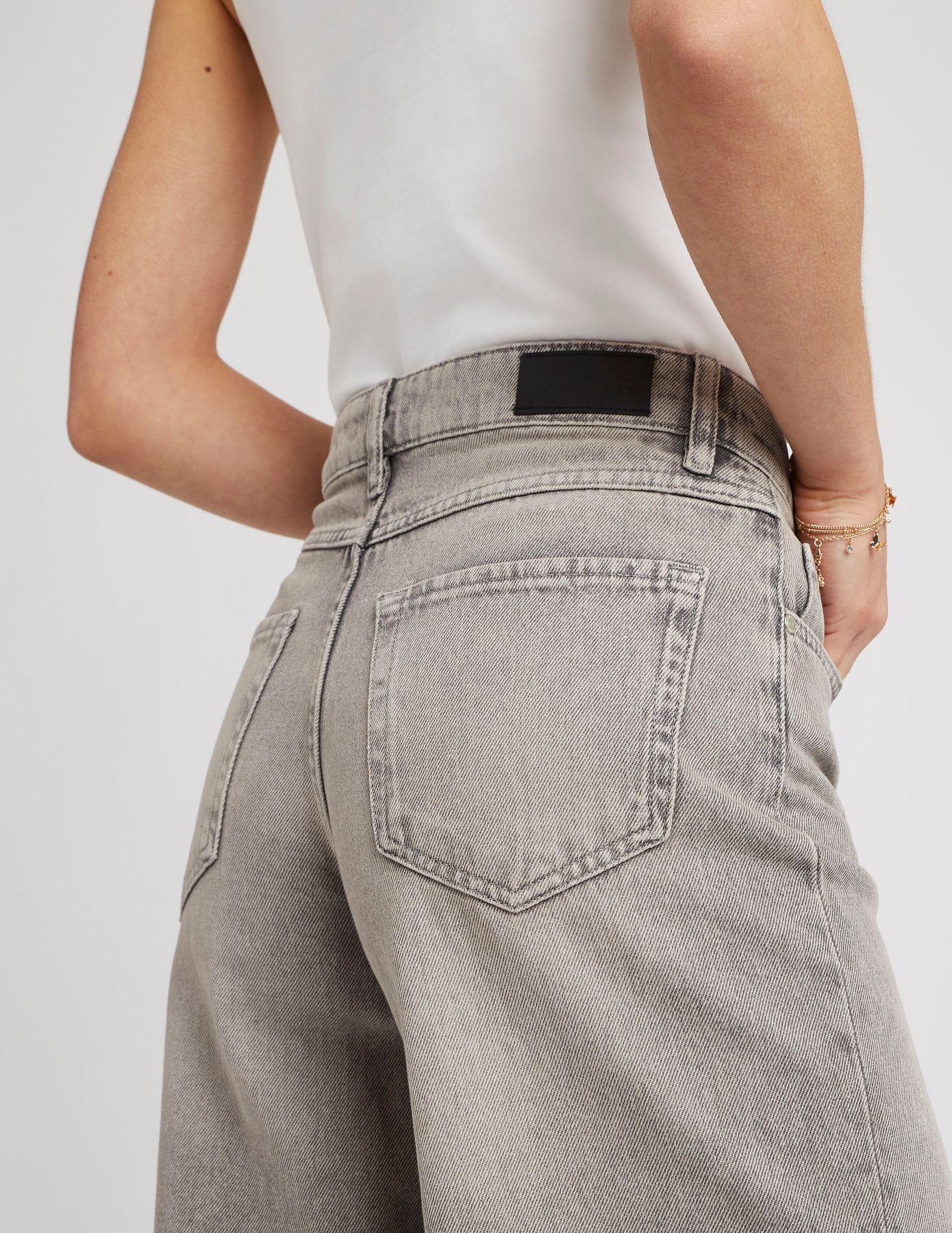 Jean wide leg taille standard