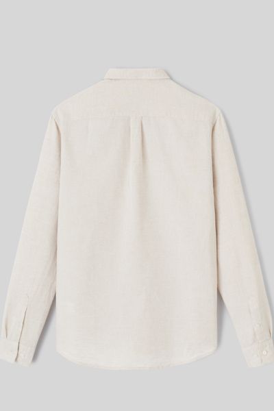 Chemise coton lin unie