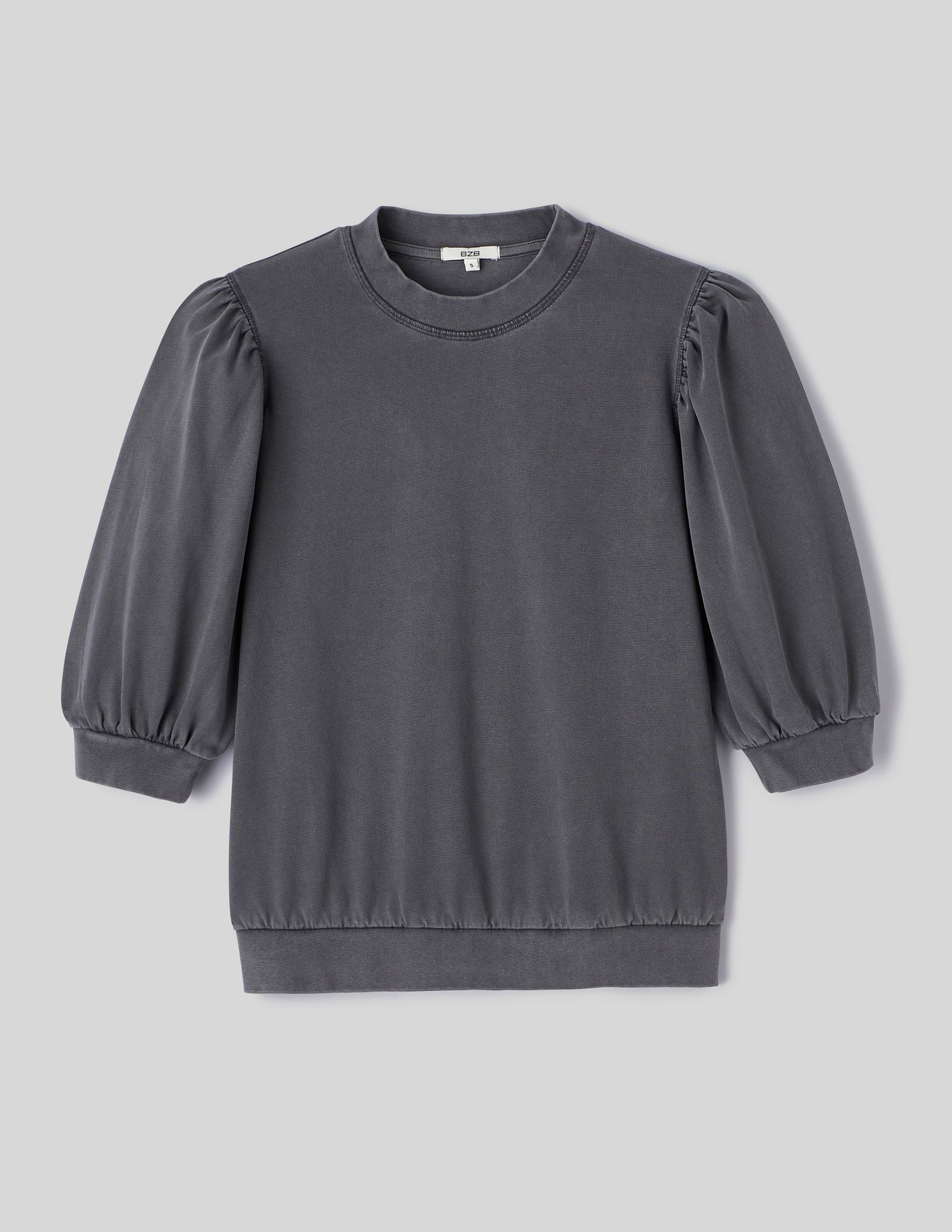 Sweat délavé avec fronces