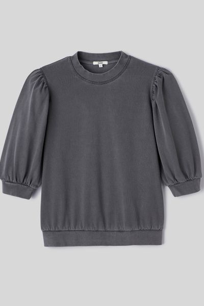 Sweat délavé avec fronces