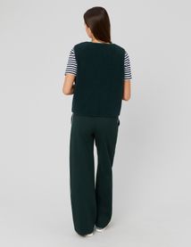 Gilet sherpa sans manches