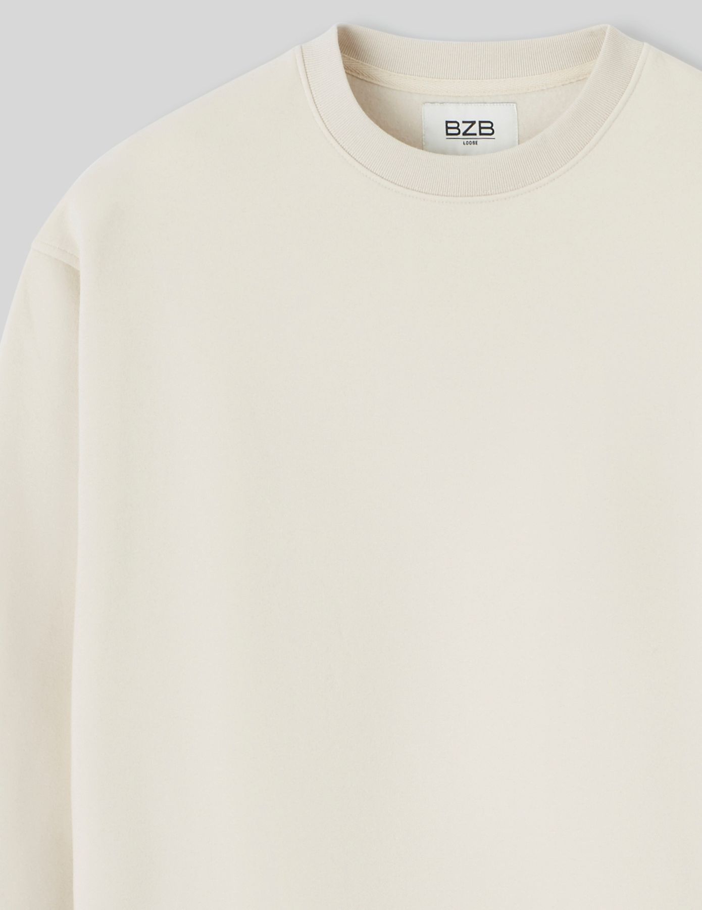 Sweat col rond uni