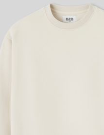 Sweat col rond uni