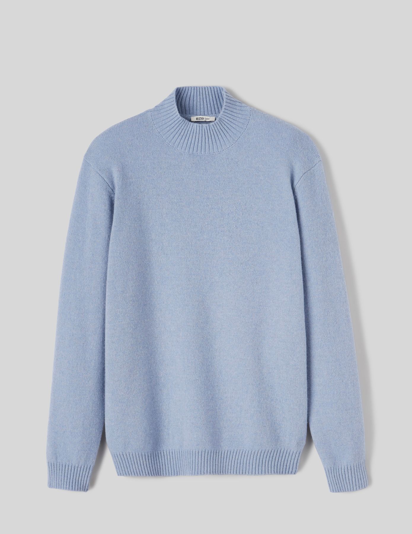 Pull col montant laine