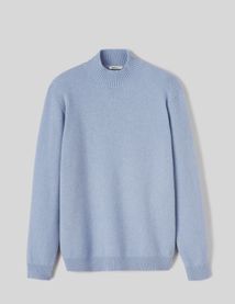 Pull col montant laine