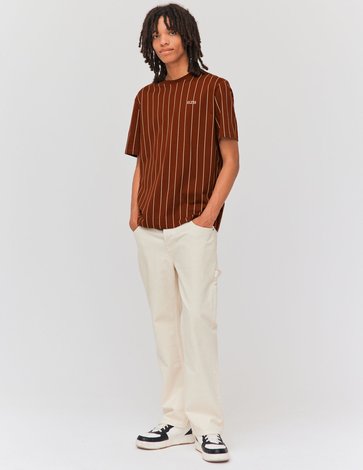 T-shirt rayures baseball