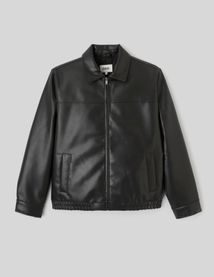 Blouson zipp&eacute; tissu enduit