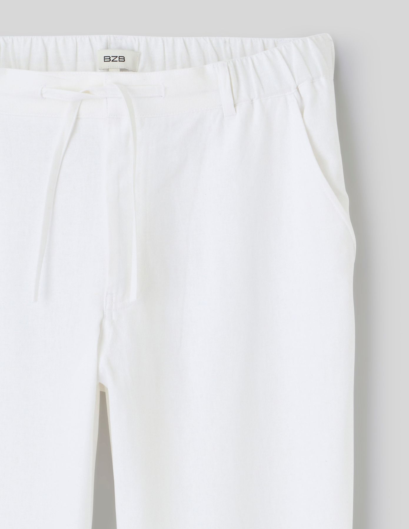 Pantalon de ville fluide viscose lin